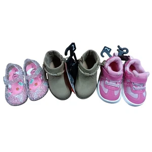Wonder Nation Baby Girls Size 2 NEW Shoes & 1 Pair of Boots (3 Pair Total)  - Picture 1 of 9