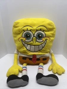Vintage Nickelodeon Plush SpongeBob SquarePants 24" 2002 Viacom Full Smile RARE - Picture 1 of 6