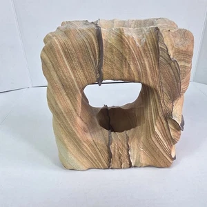 Natural Limestone Rock votive Candle Holder - Picture 1 of 10
