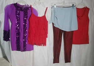 Girls Youth 5 Piece Ballet Jazz Dance Bundle Sizes Small-Medium Child Multicolor - Picture 1 of 11