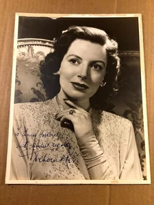 Deborah Kerr sehr seltenes frühes handsigniertes Oversize 10/13 Foto 40er hier Ewigkeit - Bild 1 von 7