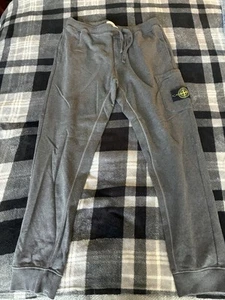 Taglia XL - Felpa cargo Stone Island grigio scuro toppa cotone - Foto 1 di 6