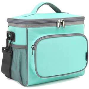 Insulated Reusable Lunch Bag Adult Large Lunch Box for Women and Men with Adj... - Picture 1 of 9