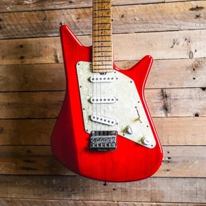 2002 Music Man Albert Lee Hard Tail SSS In Red - Picture 1 of 6