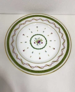HAVILAND Limoges Vieux Paris Vert Plates Set of 5 French Porcelain 10.3" Vintage - Picture 1 of 6
