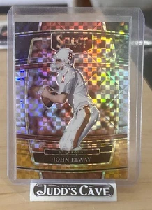 🚨2022 Selecciones selectas del draft #69 John Elway negro plata y cuadrados dorados Prizm/100 - Imagen 1 de 3