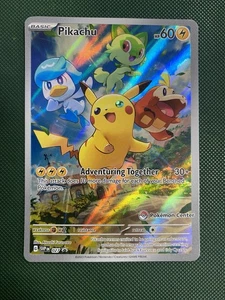 Pokemon TCG Pikachu SVP 027 Pokemon Center Paldea Evolved ETB Promo Stamped - Foto 1 di 3