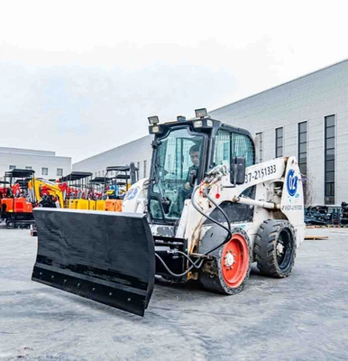 71" Skid Steer Snow Blade Attachment Heavy Duty for Bobcat Machines - Image 1 of 4