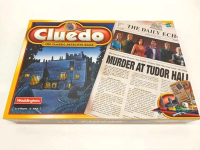 Vintage Cluedo Murder At Tudor Hall The Classic Detective Board Game Waddingtons - Image 1 of 4