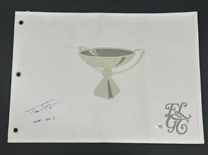 Tommy Fleetwood Signed 2025 Tour Championship Flag Win NO 1 Autographed PSA COA! - Picture 1 of 3