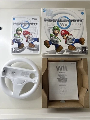 Mario Kart Wii Nintendo Wii Boxed Steering Wheel with Manual - Image 1 of 4