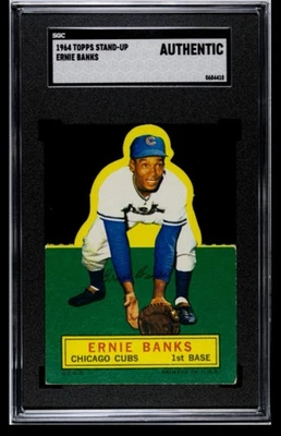 Ernie Banks 1964 Topps Stand-up SGC A ~ (¡afilado sin pliegues!) Foto 1 de 2