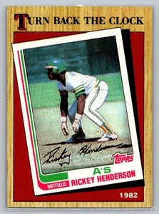 1987 Topps Turn Back the Clock Rickey Henderson #311 - Picture 1 of 2