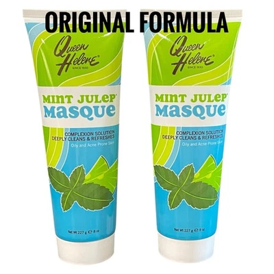 ORIGINAL Queen Helene Mint Julep Masque Mask Oily and Acne Prone Skin Lot Of 2 - Image 1 of 4