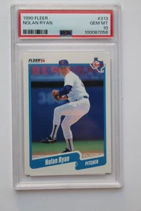 1990 Fleer #313 Nolan Ryan PSA 10 Gem Mint - Picture 1 of 2