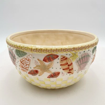Temp-tations by Tara Summer Shells 3 Quart Bowl ~ Sea Ocean Beach ~ 5" H x 9" W - Image 1 of 4