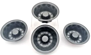 4 Inch Mini Bundt Pans, Nonstick Fluted~Set of 4~Baking, Dessert, Molds - Picture 1 of 3