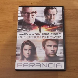 Paranoia DVD 2013 Liam Hemsworth Harrison Ford Amber Heard Gary Oldman -- 📀 - Picture 1 of 2