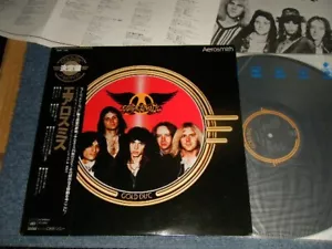 AEROSMITH Japan 1978 26AP-1326 NM LP+Obi GOLD DISC - Foto 1 di 7