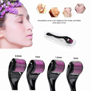 Beard Derma Roller For Hair Loss And Fast Beard Growth 540 0.5-2.0mm Microneedle - Picture 1 of 18