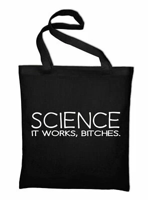 Science It Works Bitches Borsa Di Stoffa In Cotone Darwin - Immagine 1 di 4