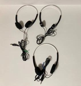 Vintage Sony Walkman MDR-006 Lightweight Headphones On Ear Foam Pads. 3 PAIRS - Picture 1 of 3