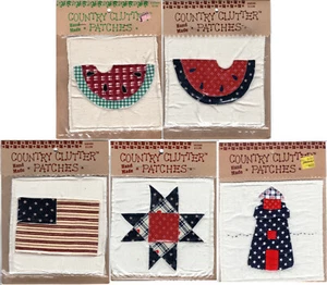 14pc Lot Westrim Crafts Country Clutter Patches Flag Watermelon Quilt Lighthouse - Picture 1 of 2