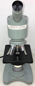 American Optical Spencer Sixty Monocular Microscope (40X to 400X) - Picture 1 of 7