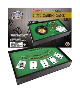 Matty's Toy Stop Deluxe 2 in 1 Casino Games Featuring Blackjack and Roulette ... - Picture 1 of 2