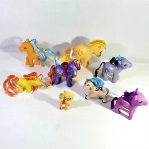 My Little Ponies Figures Brushable Hair Lot 8 toys - Picture 1 of 3