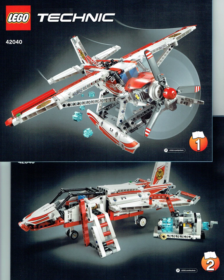 LEGO® Technic BAUANLEITUNG für 42040 Löschflugzeug Jet NEU ONLY INSTRUCTION - Bild 1 von 1