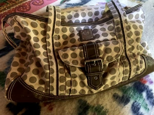 Kalencom khaki polkadot diaper bag - Picture 1 of 11