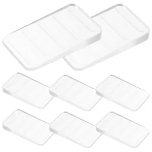  8 Pcs Block Furniture Spacers Pvc Clear Toilet Shims Table Wedges - Picture 1 of 12