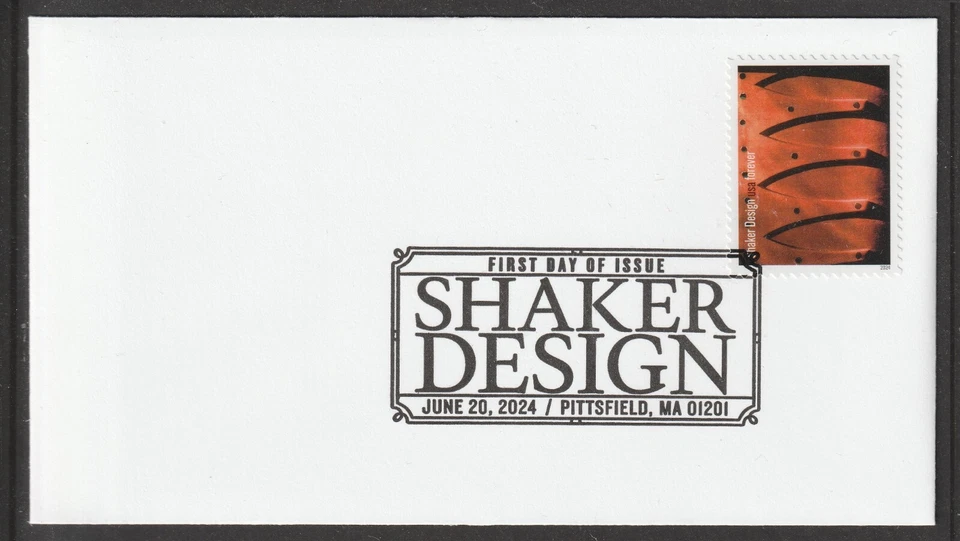 US 5896h Shaker Design Bentwood Box Detail BWP FDC 2024 - Image 1 of 1