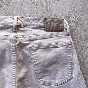 Polo Ralph Lauren Jeans Mens 32x30 Beige Varick Slim Straight Denim Pants Basic - Picture 1 of 15
