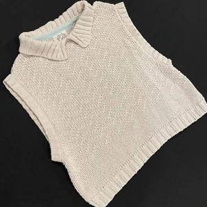 ~ Free People Small We The Free Winding Road Tank Pullover lockerer Strick creme Boho - Bild 1 von 15