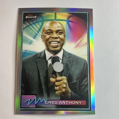 2021 Topps Finest Refractor Greg Anthony #3 - Image 1 of 2