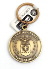 Porte-clés United States Airforce médaillon bronze métal étiquette-clé médaille collégiale
