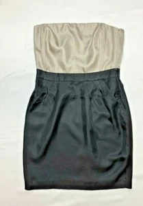 Banana Republic Strapless Dress Size 10 Black Silk Sheath NWT - Picture 1 of 5