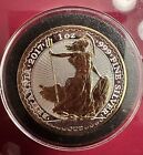 2017 Britannia Gold Gilded Siver Coin 1 Oz