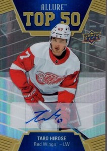 2019-20 Upper Deck Allure Top 50 Autographs Blue #T5011 Taro Hirose C Auto