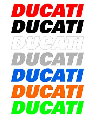 Adesivi Ducati – Kit 2+1 Omaggio | Vinile Alta Qualità Moto | 14,5x2,5 cm – Vari
