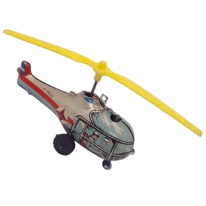 X-Rare Vintage 1960’s Argentine Helicopter “E-9025” Litho Tin Toy Wind-up - Picture 1 of 8