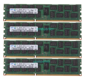 16GB Samsung 4X 4GB 2Rx4 PC3-10600R DDR3-1333Mhz 240pin ECC REG Server Memory - Picture 1 of 9