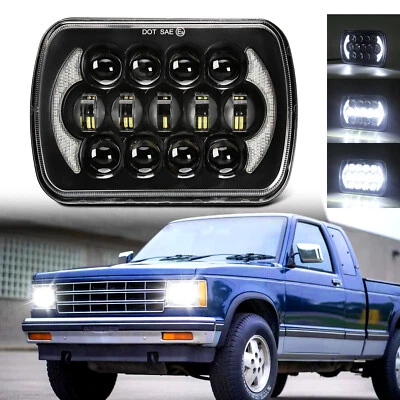 Faro LED halo DRL haz alto/bajo para camioneta Chevy S10 1982-1997 H6054 5x7 7x6" Foto 1 de 4