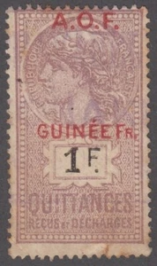 F-EX3487 FRANCIA COLONIAS INGRESOS GUINEA ÁFRICA OCCIDENTAL. - Imagen 1 de 1