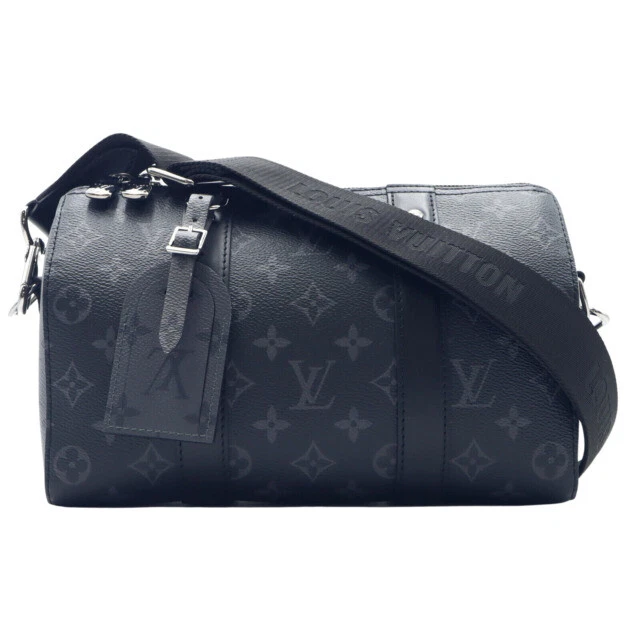 Louis Vuitton City Keepall Crossbody Black Canvas Monogram Eclipse