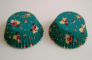 Muffin-Papierbackförmchen "Weihnachten / WEIHNACHTSMANN" maxi - 50 Stück - Bild 1 von 1