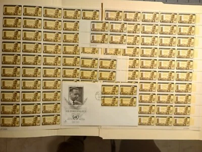 1962 Sc# 1203 & 1204  set Dag Hammarskjold - Image 1 of 4