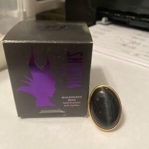 Besame X Disney Villains MALEFICENT Solid Perfume Ring D23 Expo LE Engraved Gold